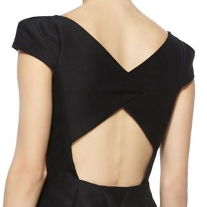 Halston Heritage Capped Sleeve Dress